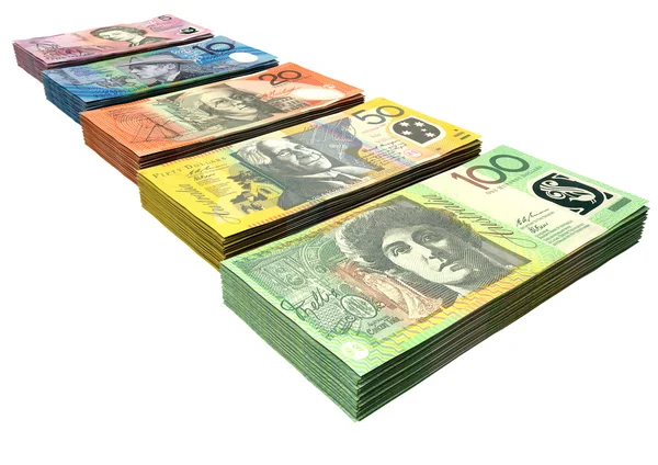 Australiska dollar sedlar insamling — Stockfoto