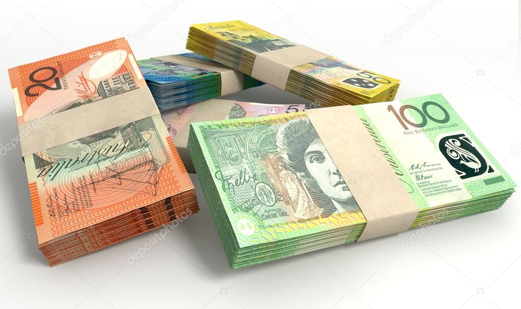 Australian Dollar Notes Bundles Stack Stock Photo By albund 25062565
