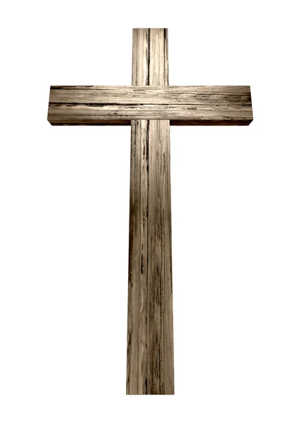 Drewniany krucyfiks — Zdjęcie stockowe