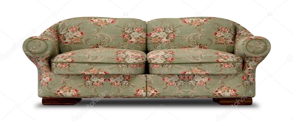 Old Floral Sofa Front