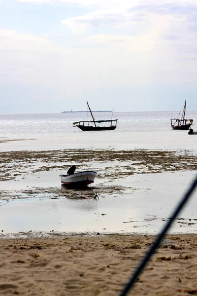 Halászfaluként apálykor Zanzibar — Stock Fotó
