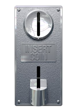 Vintage sikke slot makinesidir panel ön