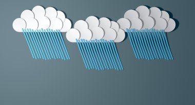 soyut Kesikli çizgi film rainclouds