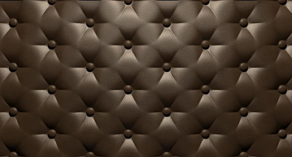 Guziki luksusowy skórzany brązowy top — Zdjęcie stockowe