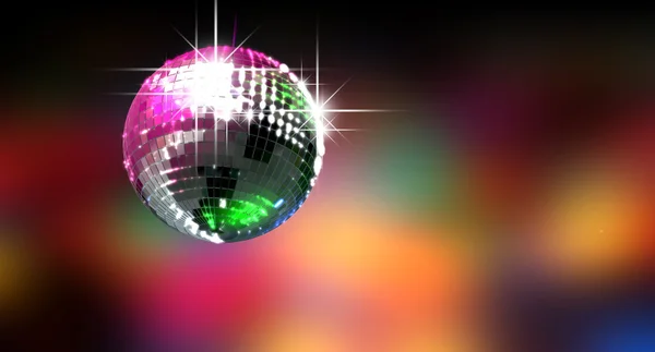 Colorful Glinting Disco Ball — Stock Photo, Image