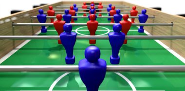 Foosball Tablo perspektif