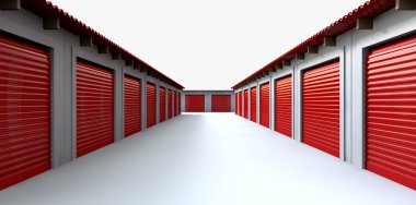 Storage Lockers Perspective clipart