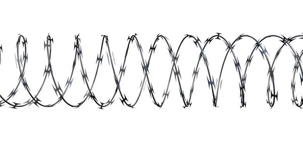 Стрічка колюча армована фронт — стокове фото