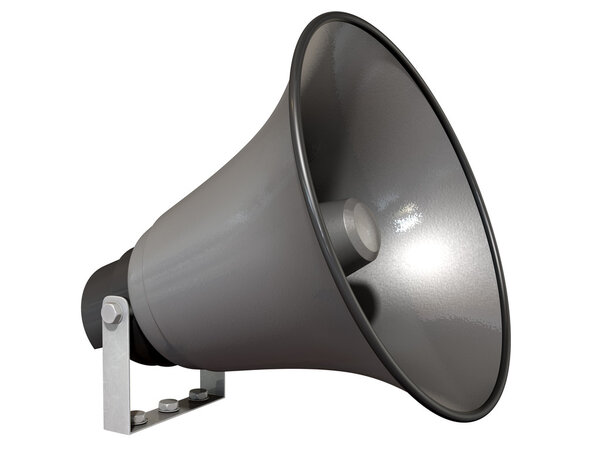 A loudspeaker on an isolated background