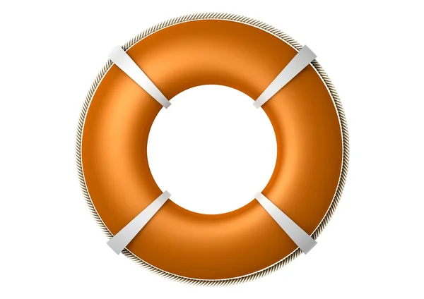 Resgate Lifebuoy Laranja — Fotografia de Stock