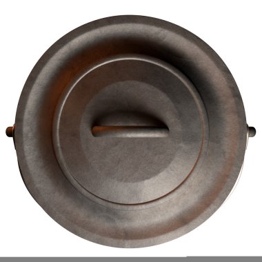 South African Potjie Pot Top With Lid clipart