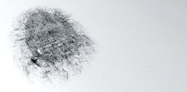 Dusted Crime Scene Fingerprint clipart