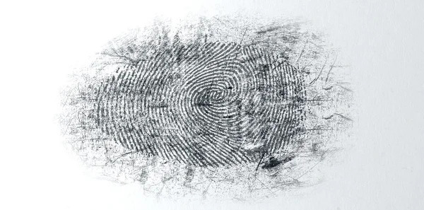 Impronta digitale della scena del crimine spolverata — Foto Stock