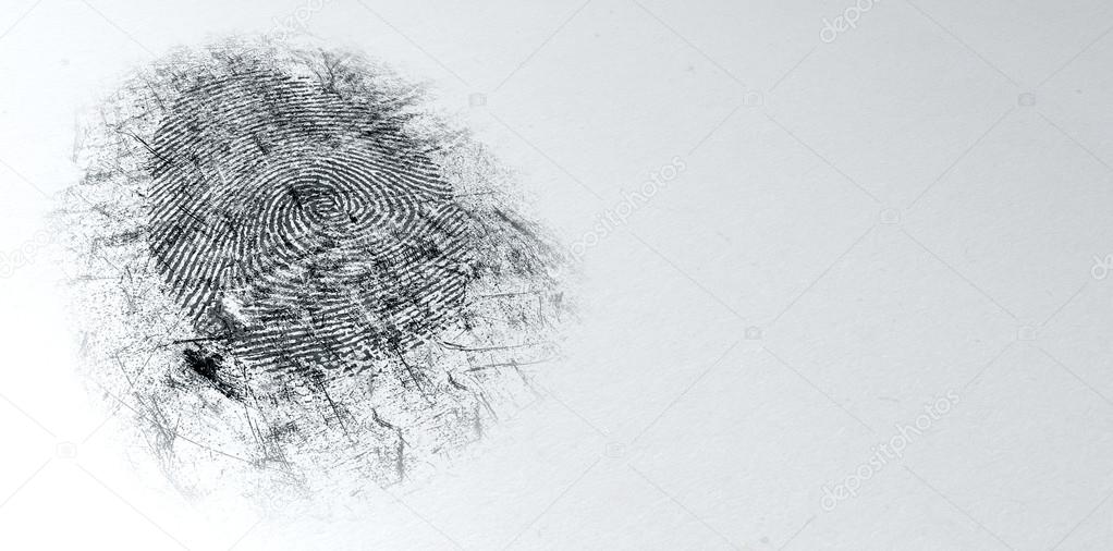 Dusted Crime Scene Fingerprint