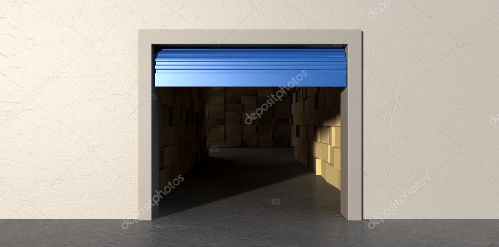 Storage Room Open With Boxes