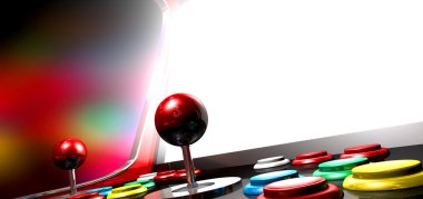 aydınlatmalı ekran ile arcade oyunu