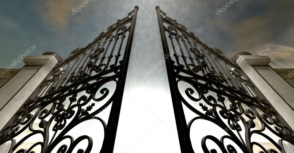 Heavens Open Ornate Gates — Stock Photo © albund 33488253