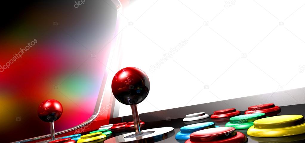 Arcade Game With Illuminated Screen