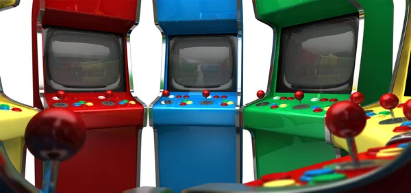 Arcade gry maszyny niemarkowe — Zdjęcie stockowe