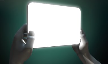 el ve ışıklı genel tablet