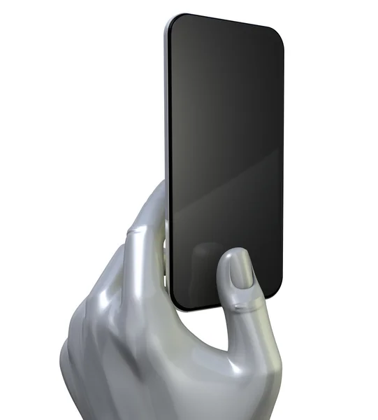 Händer generiska smart telefon front — Stockfoto