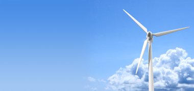 Wind Turbine Blue Sky clipart