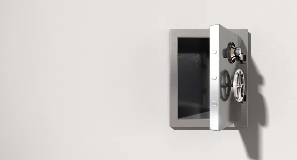 Empty Safe On Wall — Stock Photo, Image