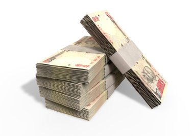 Indian Rupee Notes Pile clipart
