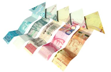 yükselen BRICs arrrow notları