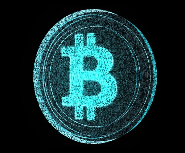 Bitcoin digital — Foto de Stock