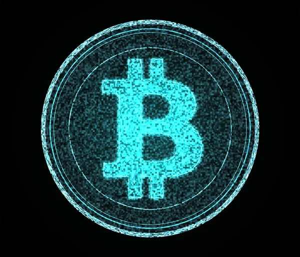Dijital bitcoin — Stok fotoğraf