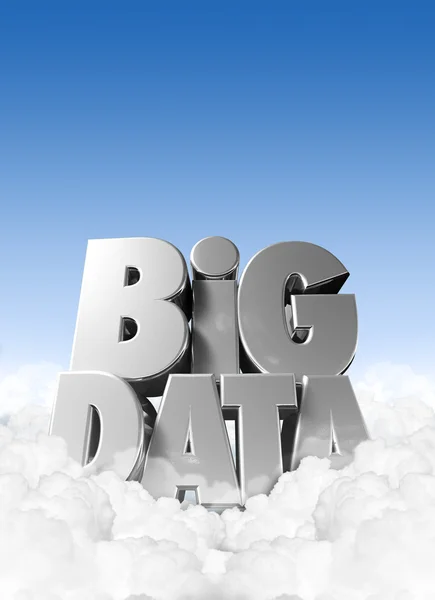 Big Data In Clouds — Stock Photo, Image