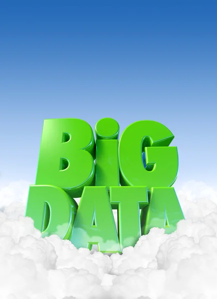 Big Data In Clouds — Stock Photo, Image