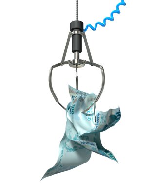 Robotik pençe içinde Brezilya Reali