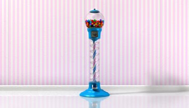 Gumball Machine In A Candy Store clipart