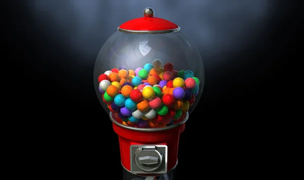 Gumball Dispensing Machine Dark — Stock Photo, Image