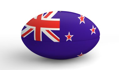 Yeni Zelanda rugby topu beyaz