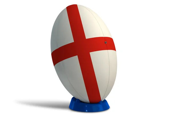 England Rugby Ball On A Kicking Tee — Stock Photo, Image