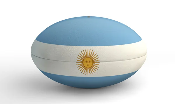 Argentine Rugby Ball On A Kicking Tee — Photo