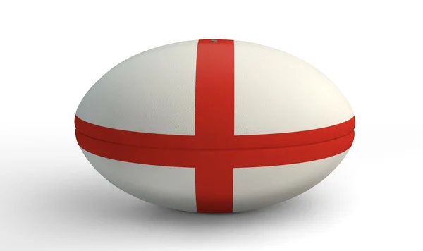 Англія Регбійним м'ячем на білому — стокове фото