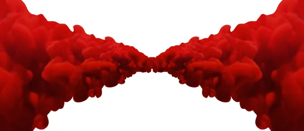 Abstract Red Merging Inks — Stock Photo, Image