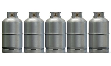 Gas Cylinder Row clipart