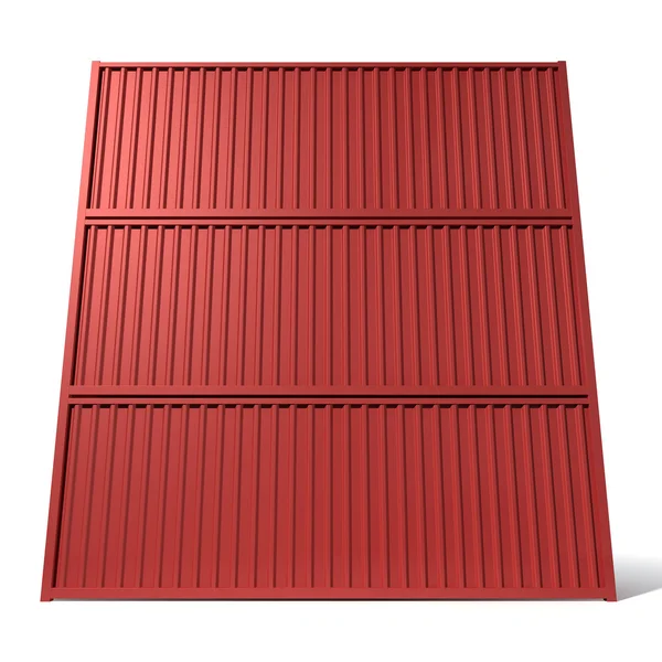 航运集装箱红色堆栈 — 图库照片