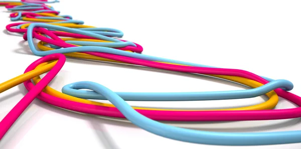 Luminous Cables Closeup — Zdjęcie stockowe