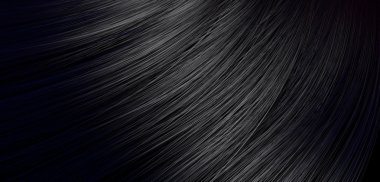 Black Hair Blowing Closeup clipart