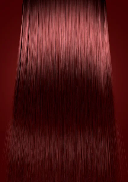 Cabello rojo perfecto recto — Foto de Stock