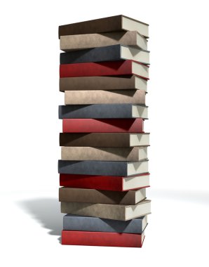 Stack Of Generic Leather Books clipart