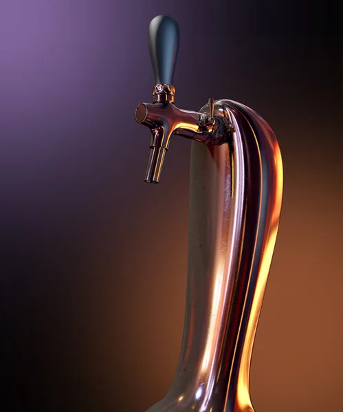 Beer Tap Single Moody — Stock Photo, Image