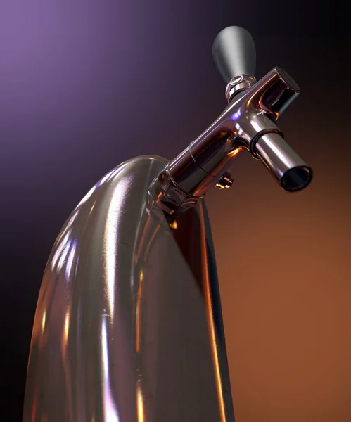 Beer Tap Single Moody — Stock Photo, Image