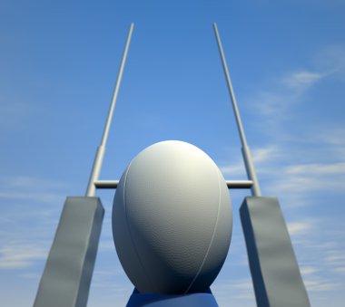rugby topu closeup infront-Mesajını